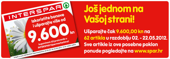 Interspar poklon bonovi svibanj Interspar poklon bonovi svibanj