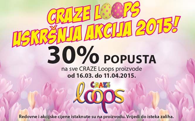 Craze Loops akcija u Muller poslovnicama!