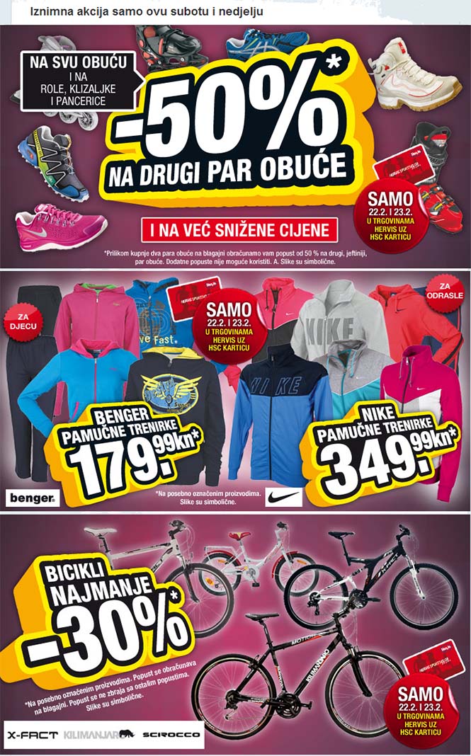hervis vikend akcija